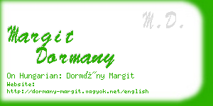 margit dormany business card